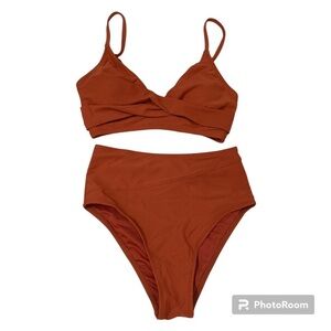 Cupshe Rust Bikini Set